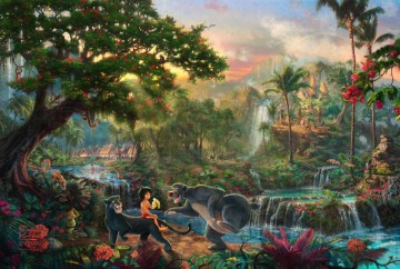 Thomas Kinkade Painting - El libro de la selva Thomas Kinkade